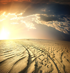 Image showing Road in the desert