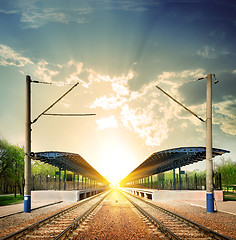 Image showing Railway station