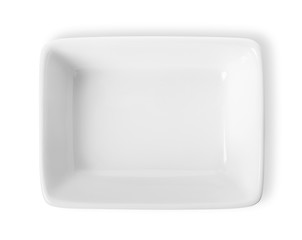 Image showing Square plate isolated