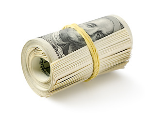 Image showing Roll of money
