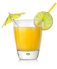 Image showing Orange cocktail in a glass