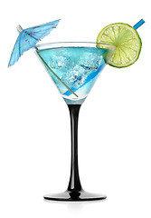 Image showing Blue cocktail