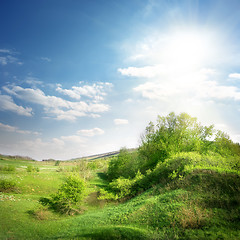 Image showing Green ravine