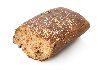 Image showing Part  bread with seeds