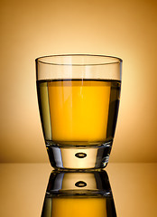 Image showing Whisky on a gold background