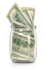 Image showing Money in the jar