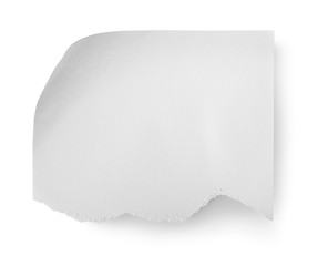 Image showing Torn sheet of paper