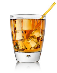 Image showing Amber cocktail