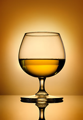 Image showing Brandy on a gold background