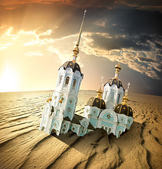 Image showing Church in desert