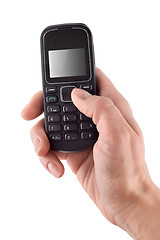 Image showing Mobile phone in hand