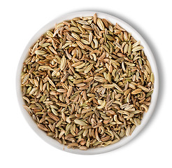 Image showing Fennel  in plate isolated