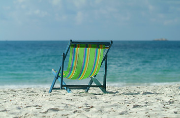 Image showing Chair on the beach