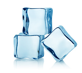 Image showing Three ice cubes