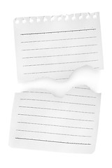 Image showing Two sheets of paper
