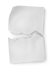 Image showing Sheet of white paper isolated