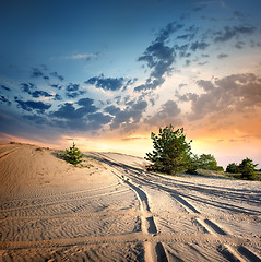 Image showing Country road in the desert