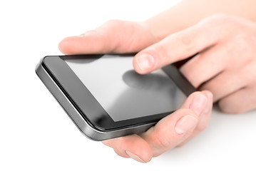Image showing Phone in hands