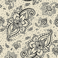 Image showing Seamless Paisley background.