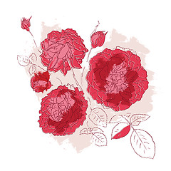 Image showing Decorative floral background.