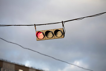 Image showing red traffic light