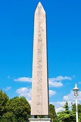 Image showing Egyptian obelisk in Istanbul