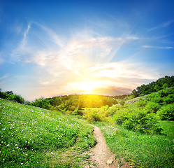 Image showing Country road in mountain