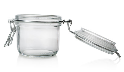 Image showing Glass jar with lid