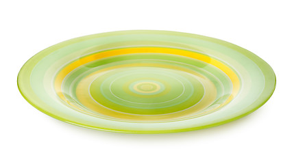 Image showing Green plate isolated