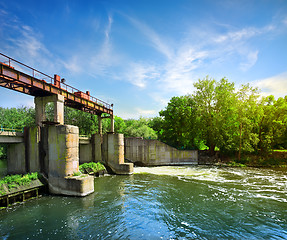 Image showing Dam on the river