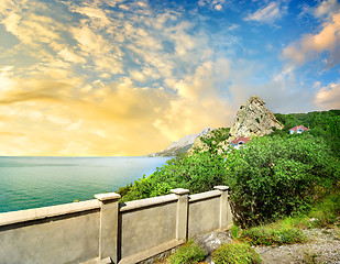 Image showing Observation deck on the mountain Iphigenia