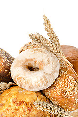 Image showing Bread and wheat isolated
