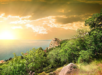 Image showing Mountain Iphigenia at dawn