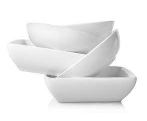 Image showing Empty bowls isolated