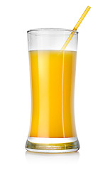 Image showing Orange cocktail in a big glass