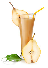 Image showing Pear juice isolated