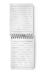 Image showing White blank notepad