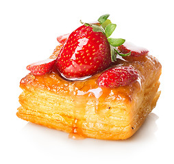 Image showing Cake of puff pastry