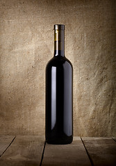 Image showing Bottle of red wine