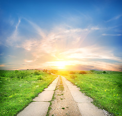 Image showing Concrete road