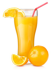 Image showing Orange juice in a glass