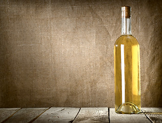 Image showing Dessert wine on the canvas