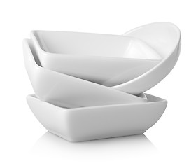 Image showing White gravy boats