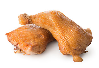 Image showing Smoked chicken legs