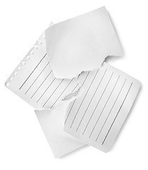 Image showing Sheets of lined paper