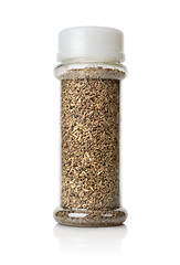 Image showing Anise seeds in a glass jar