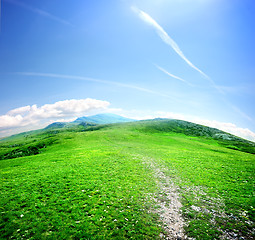 Image showing Road in a mountain valley