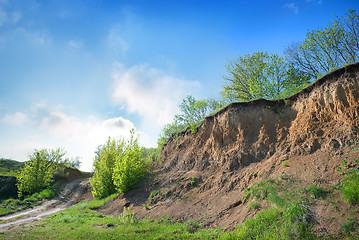 Image showing Road in a ravine