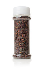 Image showing Black mustard in a jar