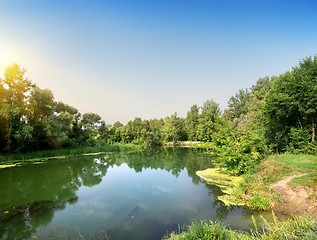 Image showing Calm river